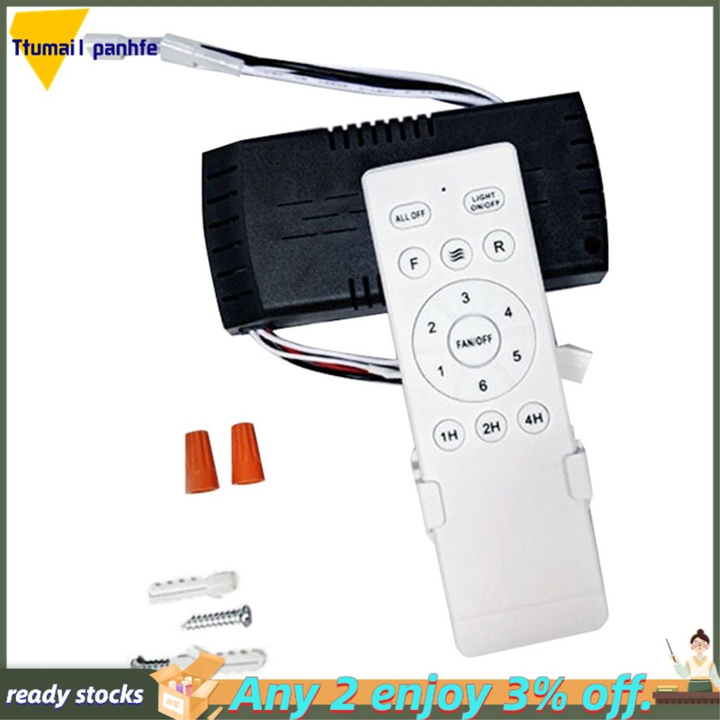 【ttumai4panhfe】Universal Ceiling Fan Remote Control Kit Replacement, 6