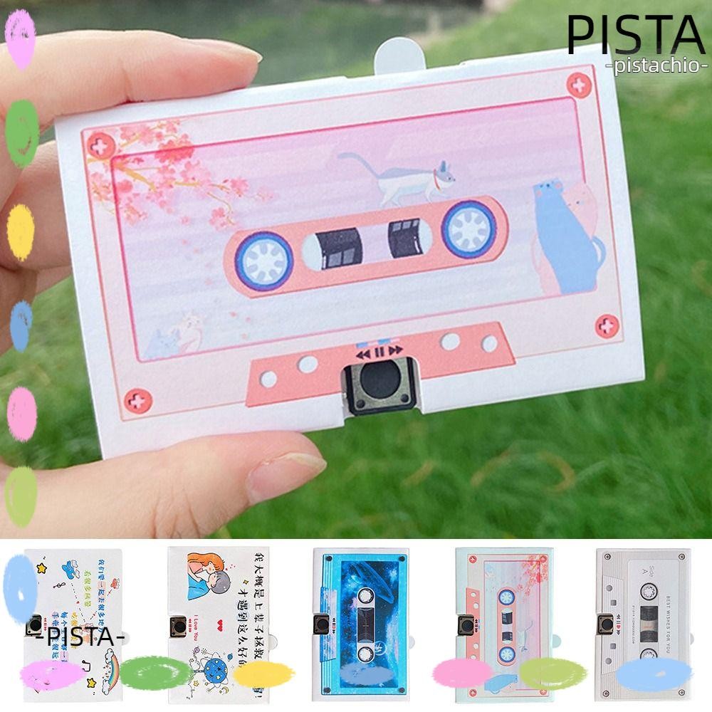PISTA Voice Audio Cassette, Voice Card Tape Recordable Recording Voice