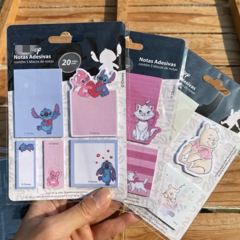 Cartoon Cute Notes Sticky Notes Sticky Notes Set (100 Stickers Per Card ...