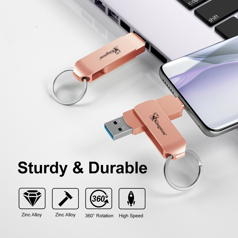Kingston 2TB Flash Memory Driver 2 in 1 OTG USB TYPE-C Flash Memory ...