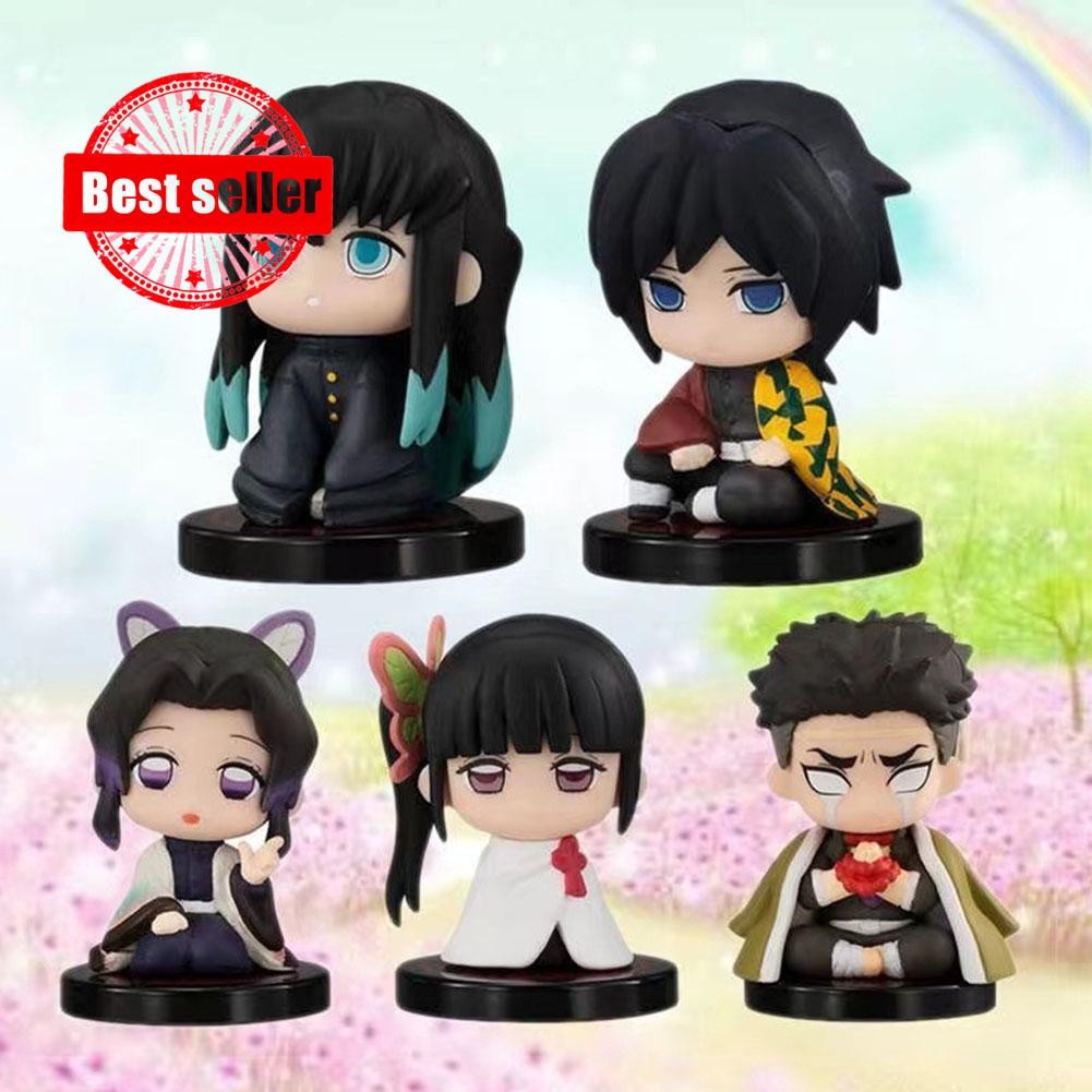 Set Demon Slayer Doll Tanjirou Zenitsu Nezuko Kit Gift Action