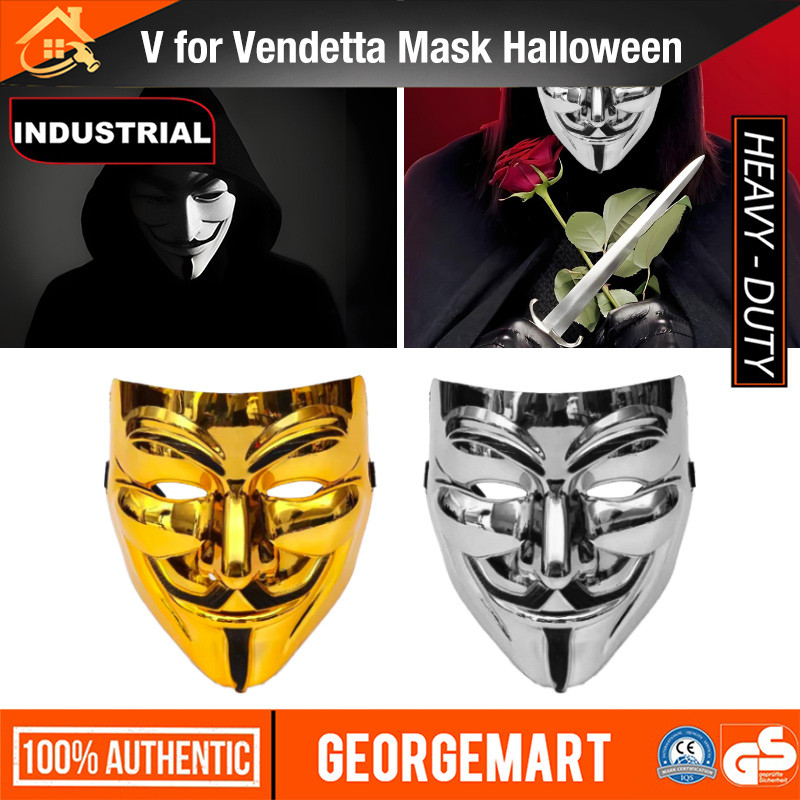 Hacker Vendetta Fawkes Mask Mask New Halloween Party Prom Props Plastic ...