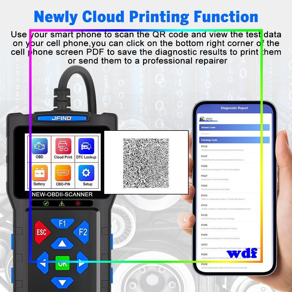 OBD2 Diagnostic Scanner - Engine Fault Code Reader for Car Motorcycle ...