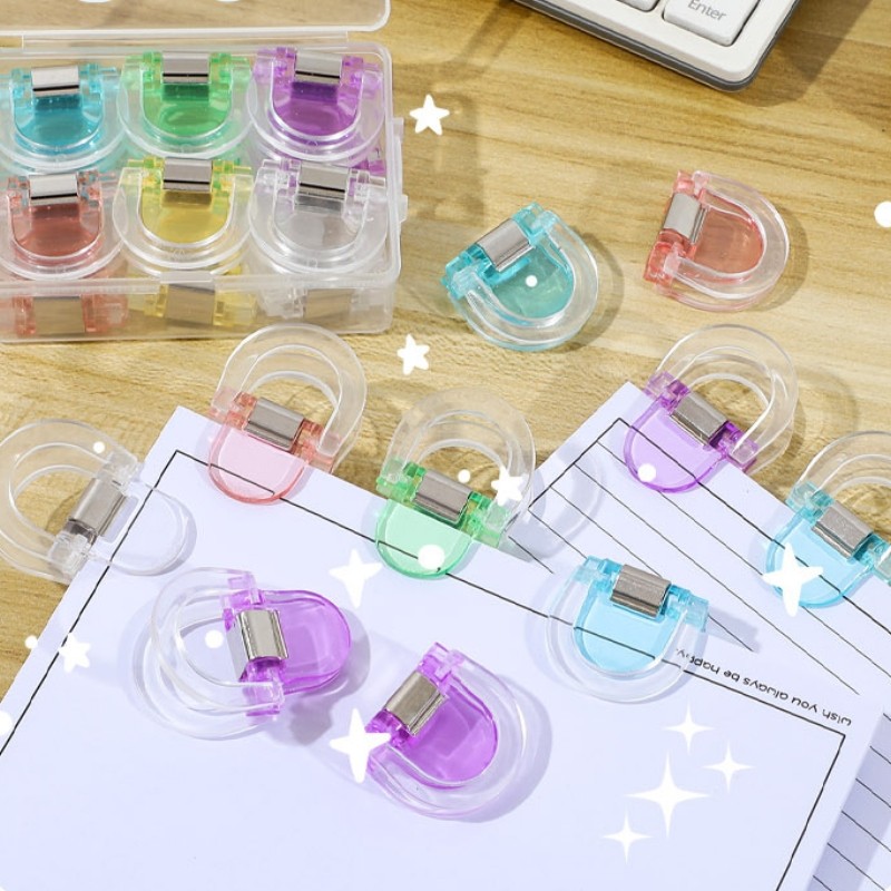 2Pcs Colorful Transparent Mini Multifunctional Clip Storage Clip ...