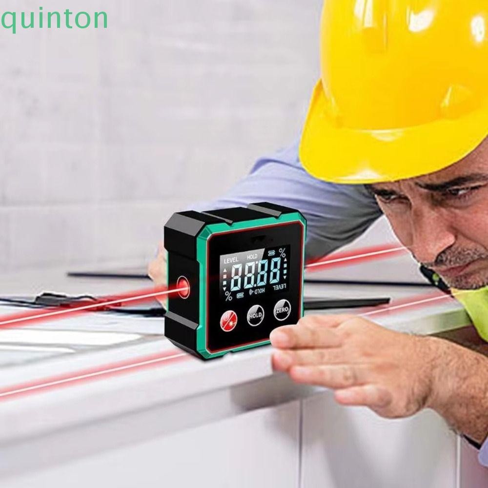 QUINTON Digital Angle Gauge, Magnetic Laser Gauge Magnetic Protractor ...