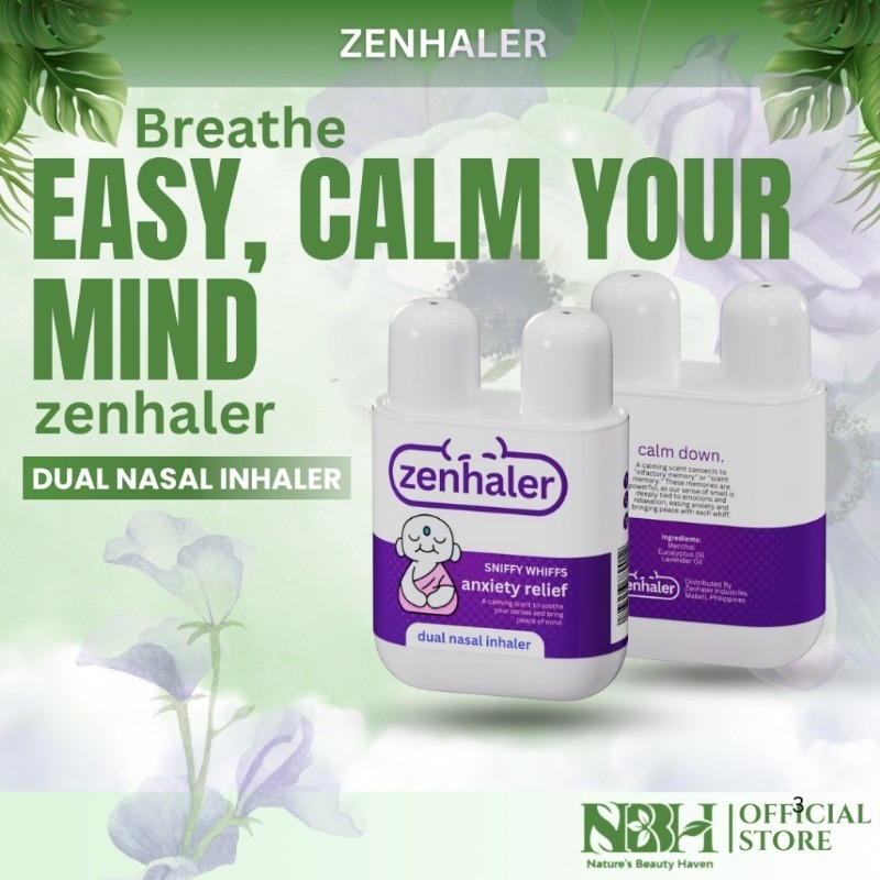 Buy 1 Take 1 Zenhaler Double Hole Nasal Anxiety Relief Stress Relief ...