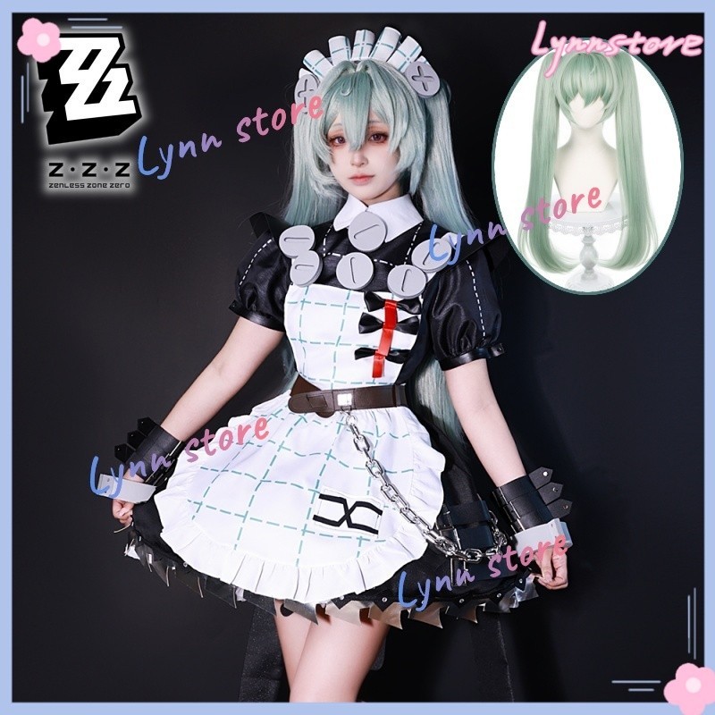 IN STOCK CORIN WICKES Maid Outfits Zenless Zone Zero Cosplay Costume Wig Full Set Game ZZZ Dress ...