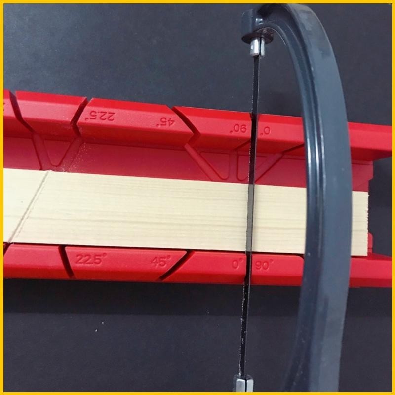 UKI Clamping Mitre Box with Clamp 45°90 °Angle Mitre Box Plastic Mitre ...