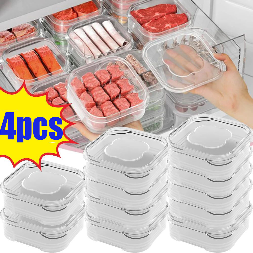 Freezer Food Rice Fresh-keeping Box / Frozen Meat Fruit Sealed Box ...