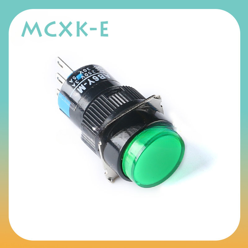 Al6-a/y/m Push Button Switch 3/5 Foot with Light with Lock 24V/220V ...