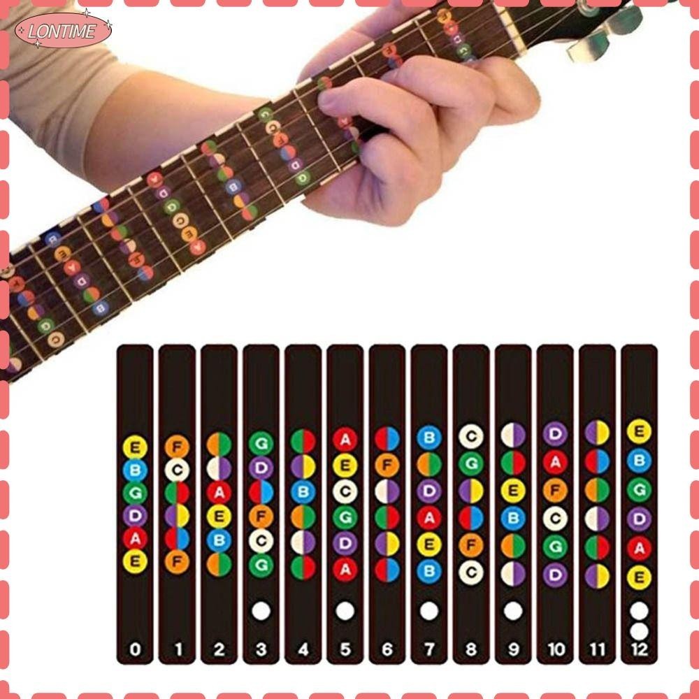 LONTIME STORE Guitar Scales Stickers, Electric Guitarra Accessories