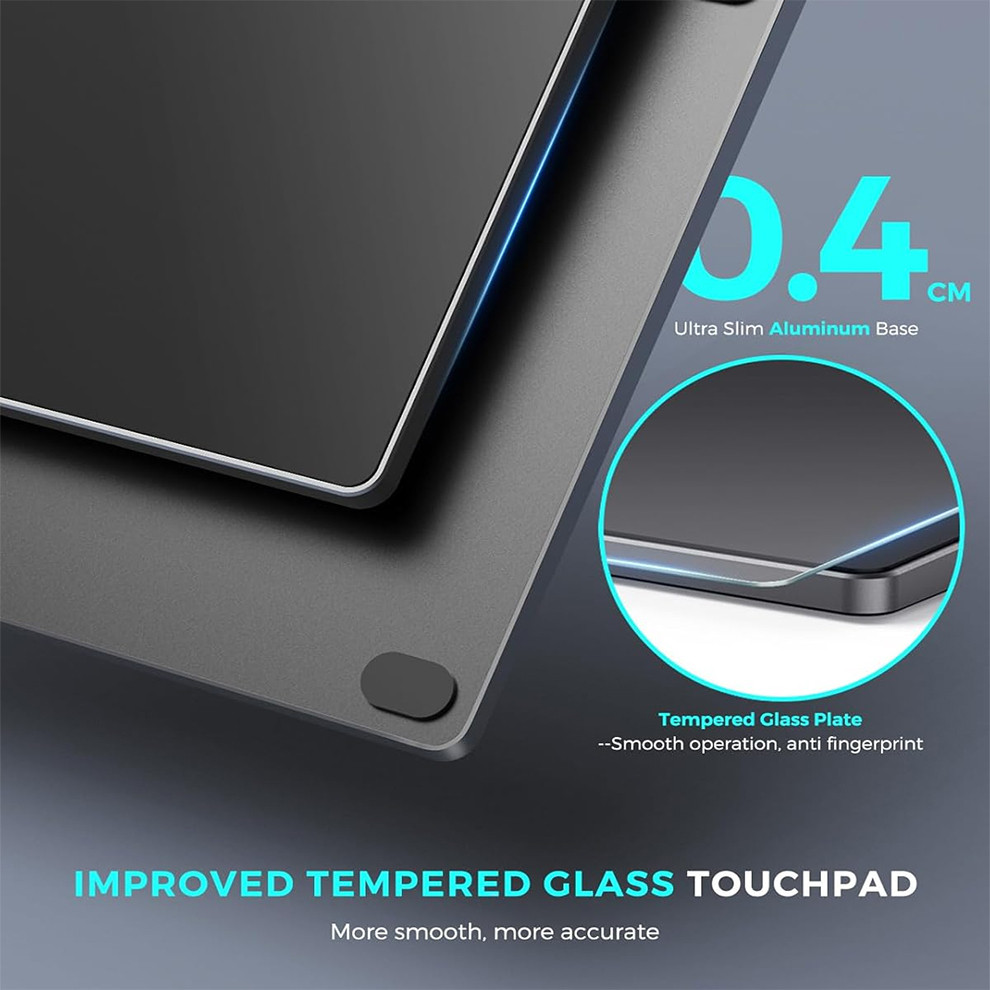 USB Wired Multi-Touch Trackpad Slim AluminumTouchpad Mouse for Windows ...
