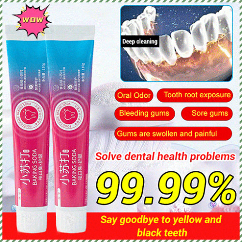 Toothbrush Baking Soda Whitening Toothpaste Refreshing Enzyme Care Mint