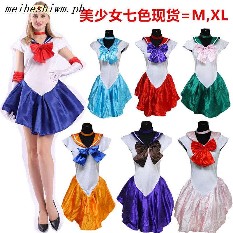 Christmas COS Sailor Moon Cosplay Costume Adult Women Girls Sexy Dress ...