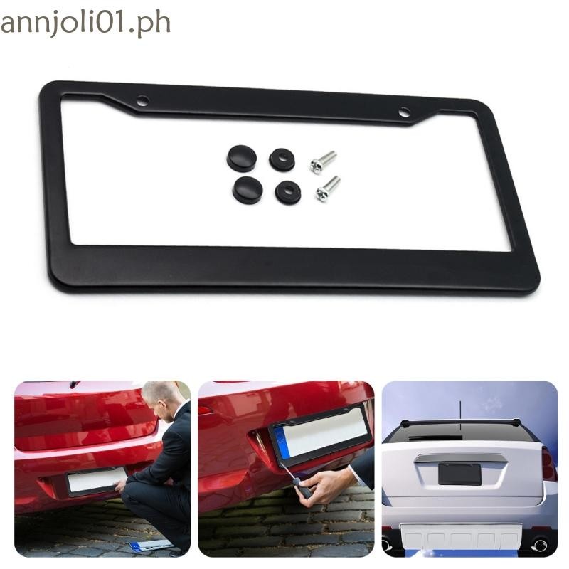 QJ Number Plate Bracket Frame Cover with Screws for US Standard Number ...