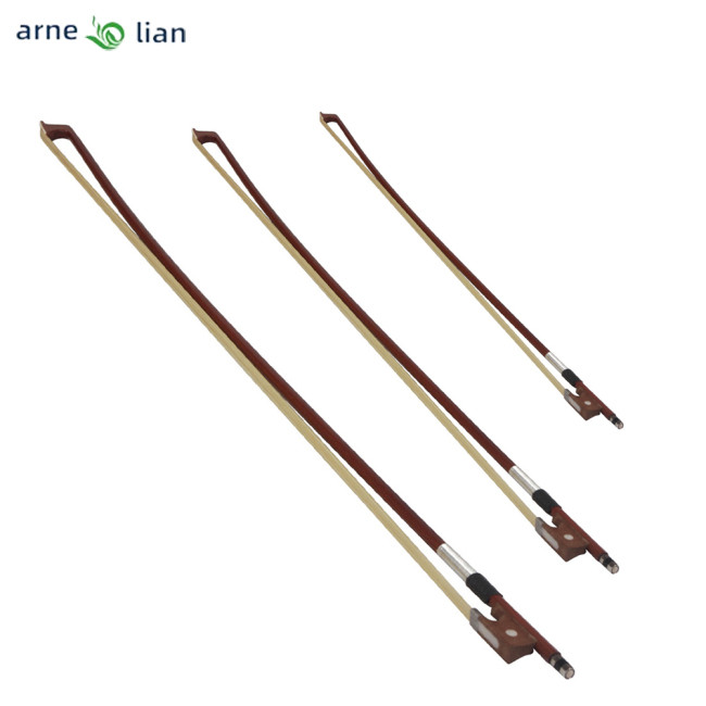 Violin Bow Arbor - Octagonal Horse Hair Bow Well Balanced For Practice And Performance (4/4 Size)