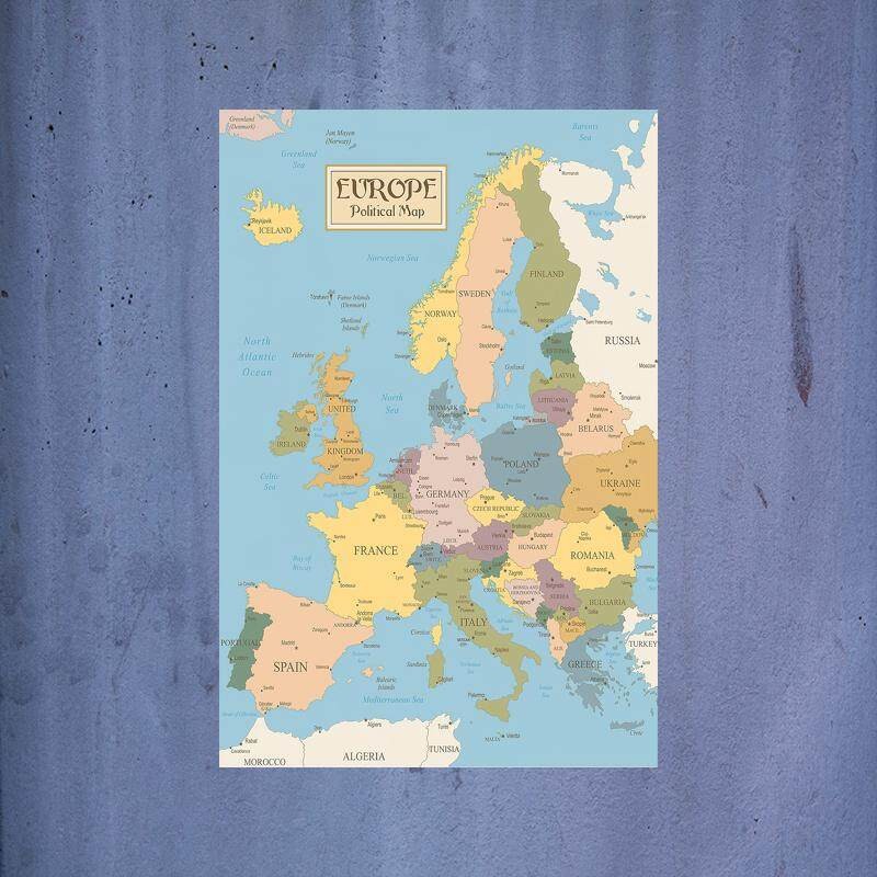 Cyber Security USA Map Digital Map With Cities In Detail Map Posters For Wall Map Art Wall Decor Country Illustration Technology American Flag Cool Wall Decor Art Print Poster 36x24