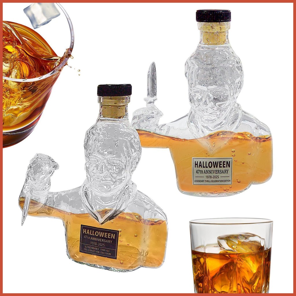 Whiskey Glass Bottle Whiskey Glass Decanter Alcohol Decanter Horror ...