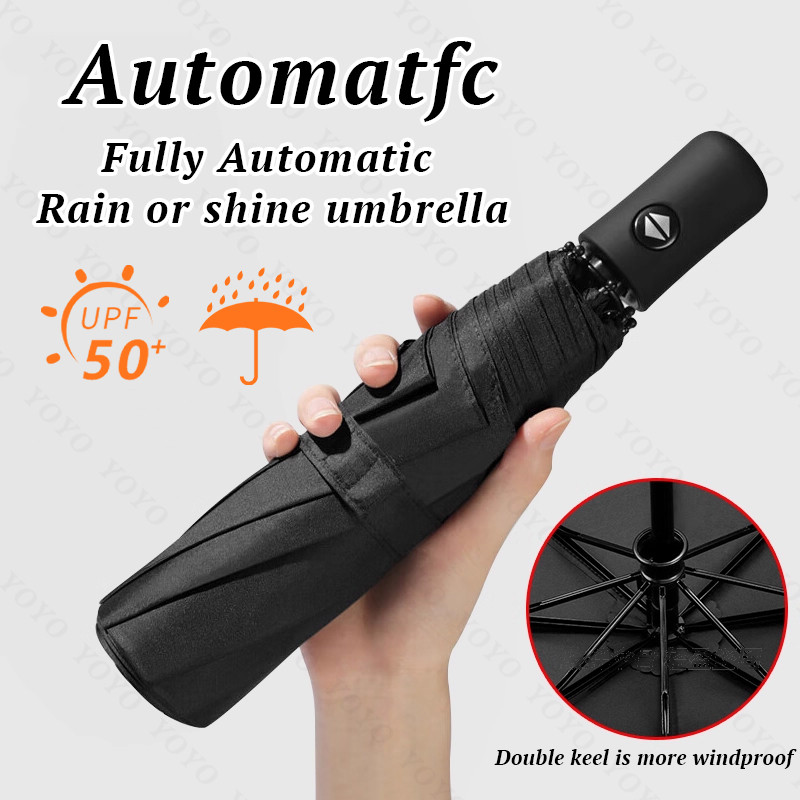 Automatic Ribs High-Quality Large Umbrella Windproof Anti-UV Sunscreen ...
