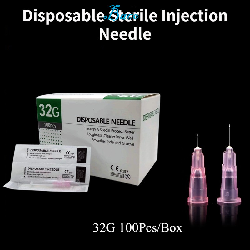 50pcs Sterile Needle 32G4mm 32G13mm Small needle | Shopee Philippines