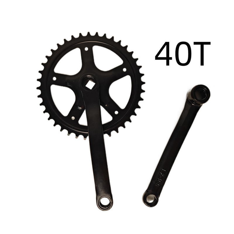 Single Speed Crankset With Chainring - 44t Or 46t, Chrome Steel, 170mm Arms, Square Taper
