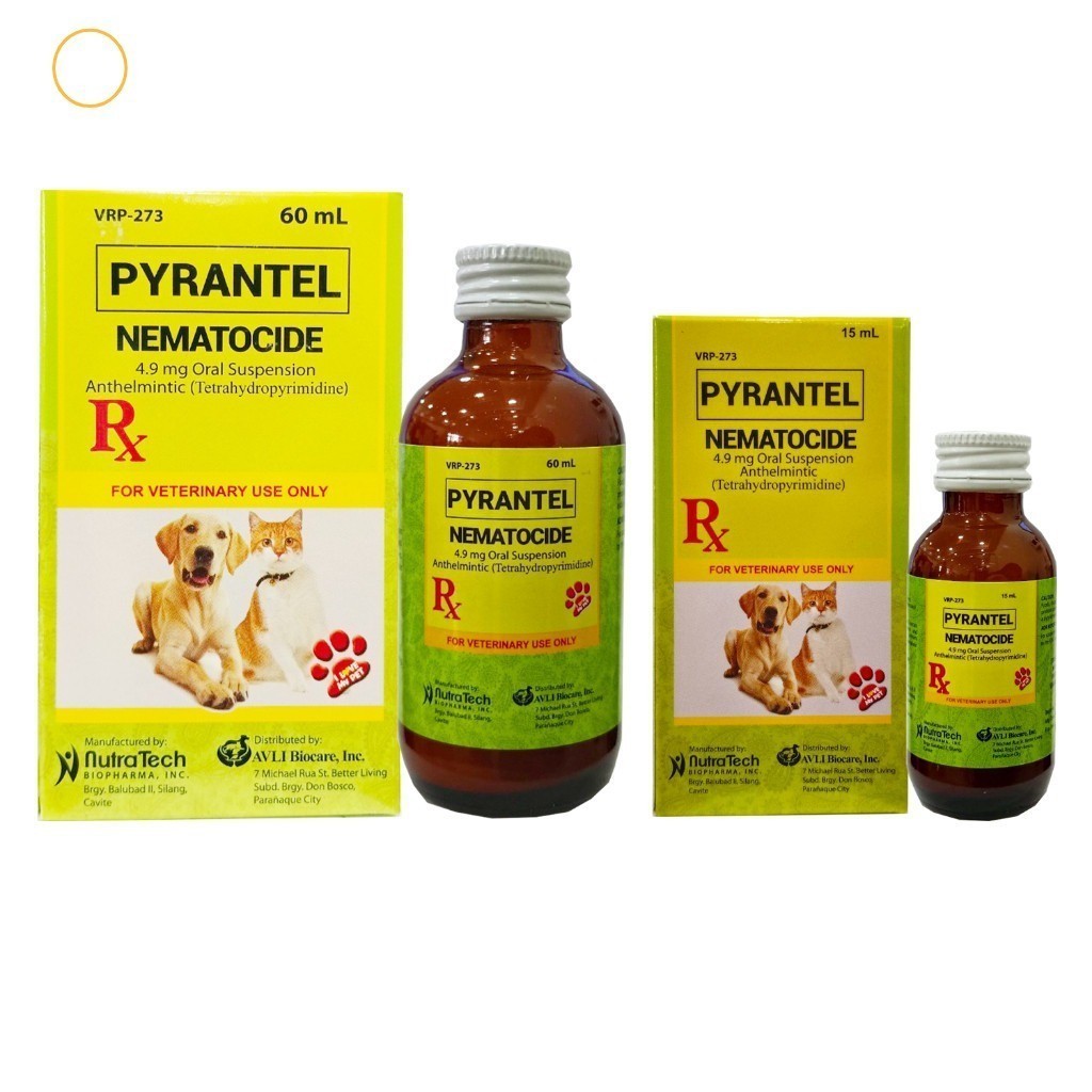 Nematocide Syrup Dewormer for Dogs & Cats 15ml & 60ml (W/ Sticker ...