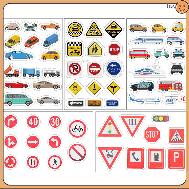 Japanese Paper Road Marking Highway Tape Traffic Signs Stickers Car ...