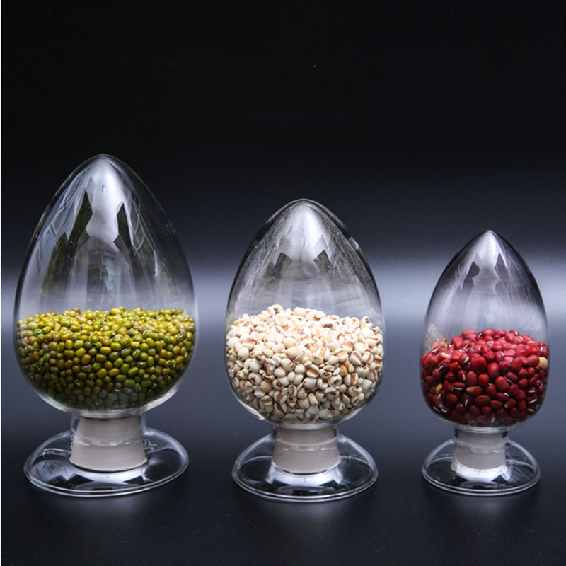 1pcs 125ml 250ml 500ml Lab Conical sample glass bottle exhibit showing ...