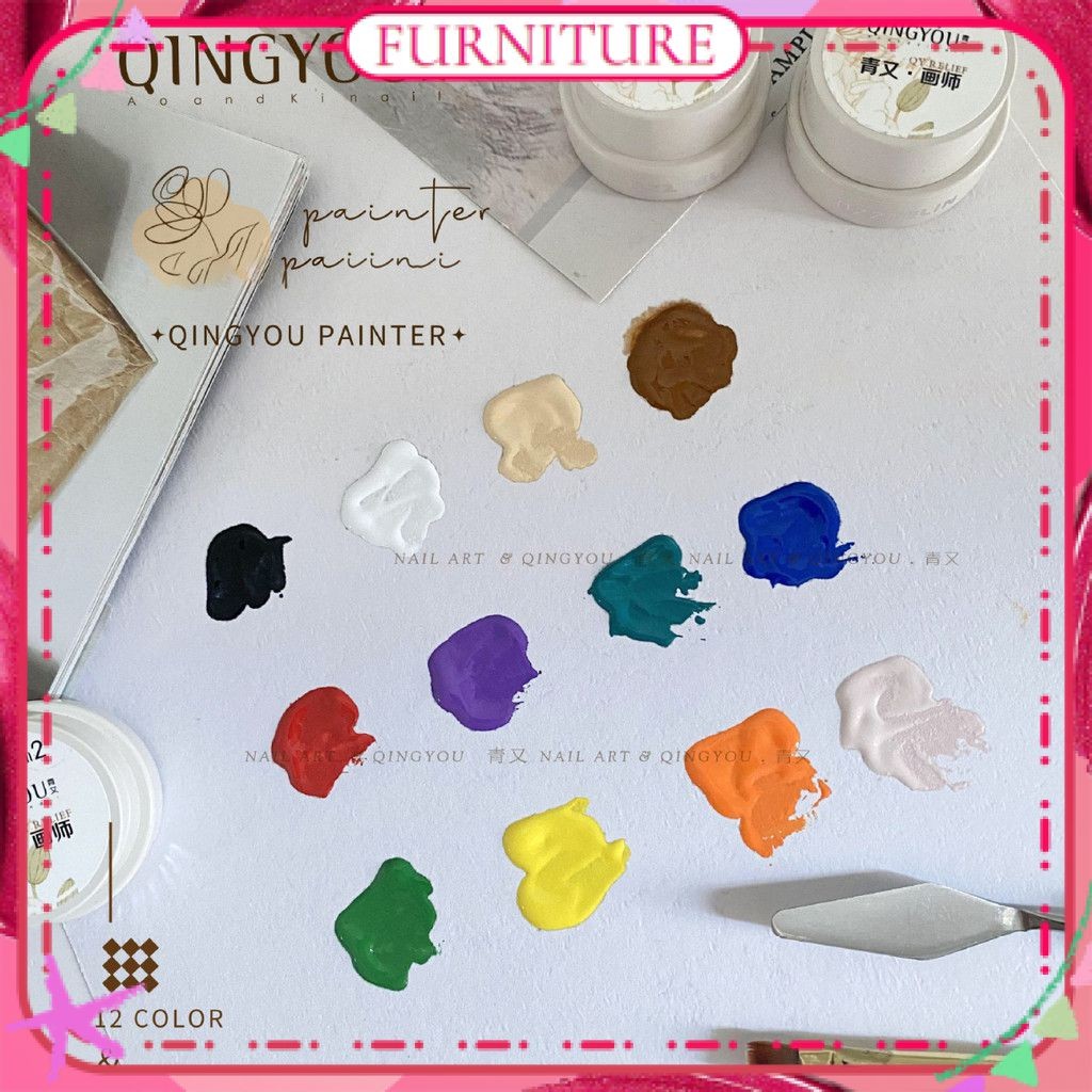 Qingyou Free Wash Color Painting Nail Polish Gel Painter Series Pulling