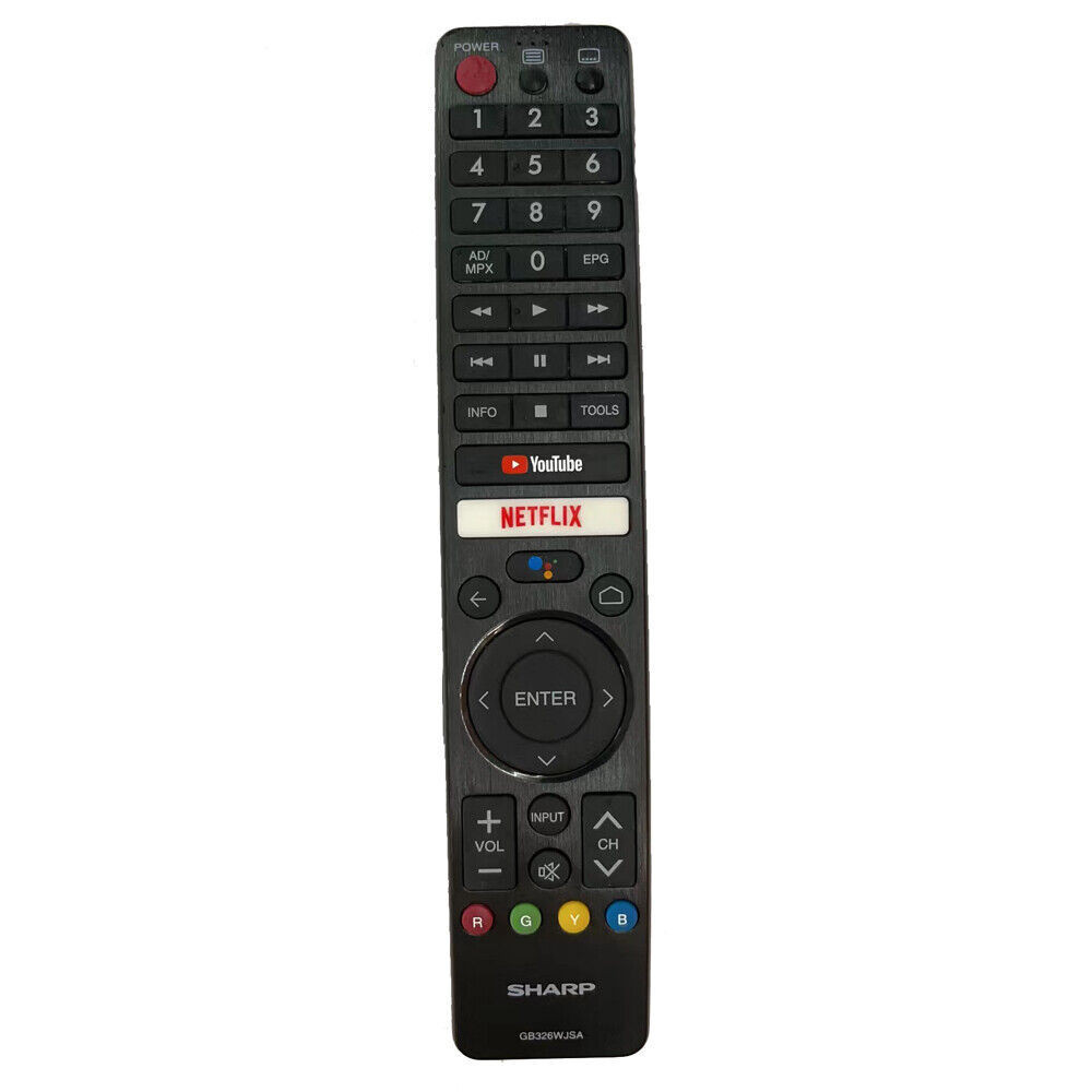 New Genuine GB326WJSA For Sharp Netflix Voice LCD TV Remote Control 4T ...
