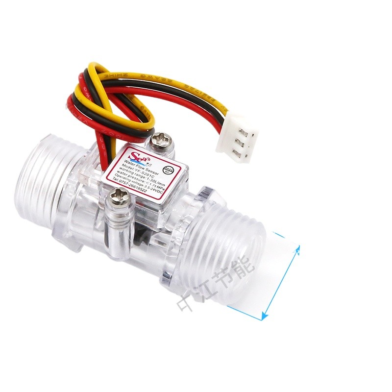 DN15 transparent flow meter water flow meter turbine flow meter 4 ...