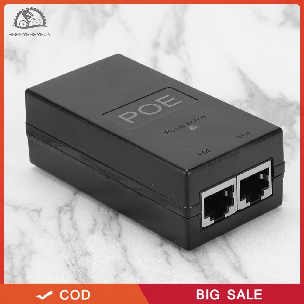 Happy 24V/48V 0.5A Desktop POE Power Injector Ethernet Adapter ...