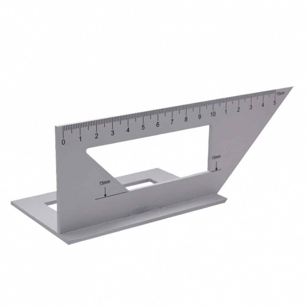 Gauge Ruler Aluminum Alloy Clear Standard Scale Measuring Woodworking