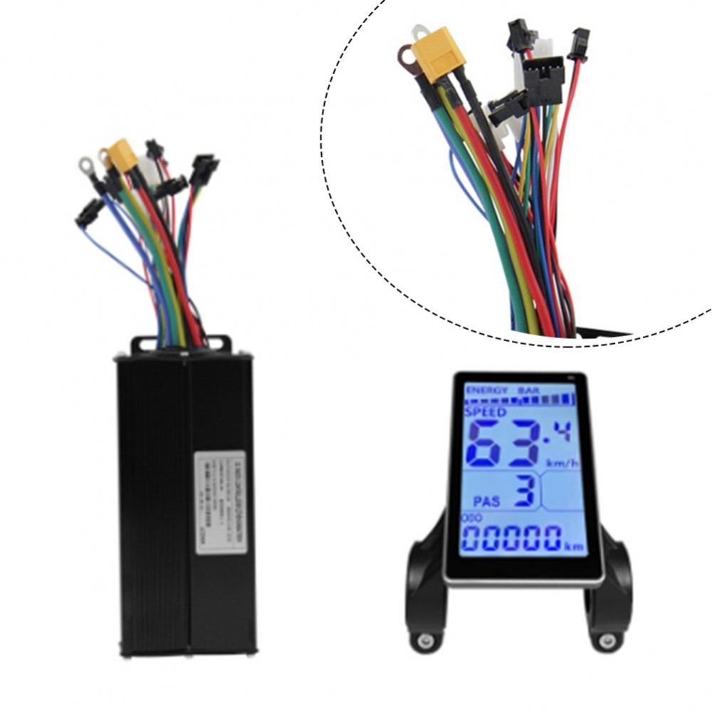 Conversion Kit Three-Mode Comfortable Riding Electric Bike LCD Display ...