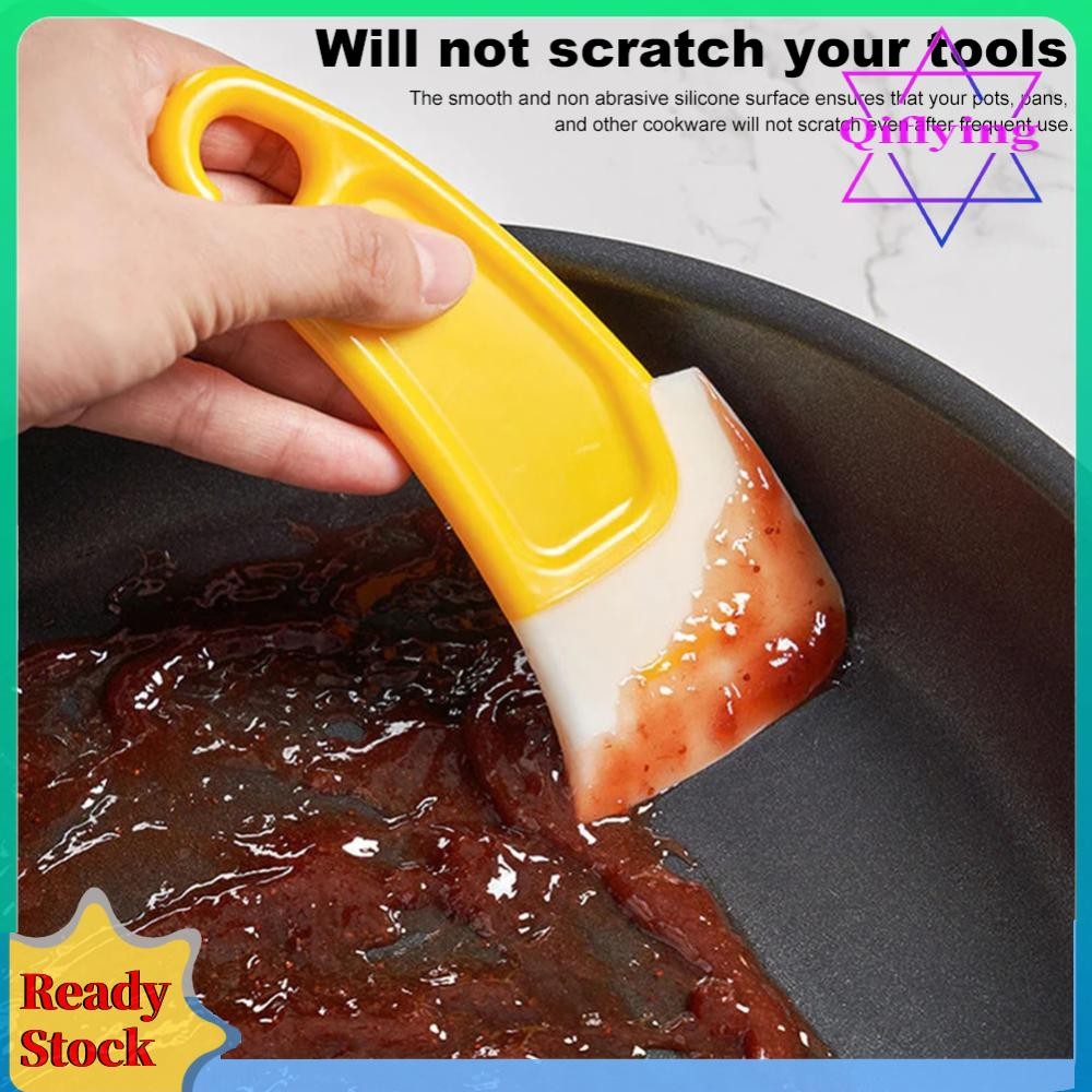 Silicone Bowl Scraper Flexible Dough Scraper Dish Cleaning Scraping