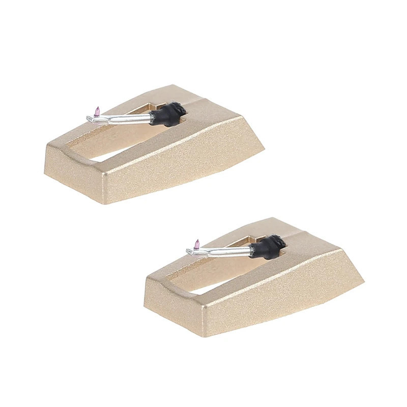 2Pcs Diamond Replacement Stylus Piezoceramics For LP Vinyl Turntable ...