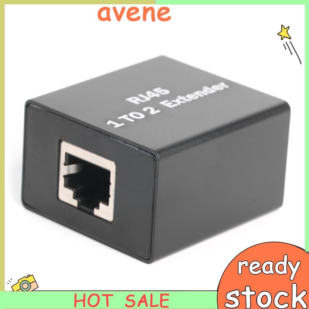 1 To 2 Way RJ45 Female Splitter Ethernet Network Adapter Extender ...
