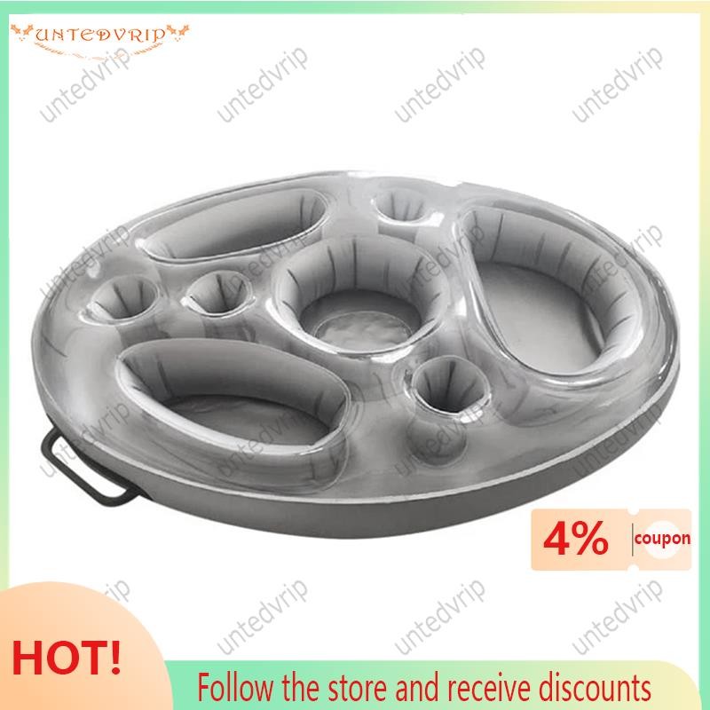 【untedvrip】 1 Piece Pool Air Mattress Water Food Drink Holder Summer