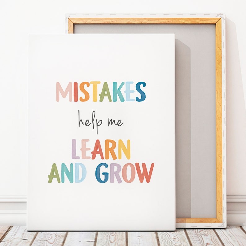 Mistakes Help Me Learn Poster