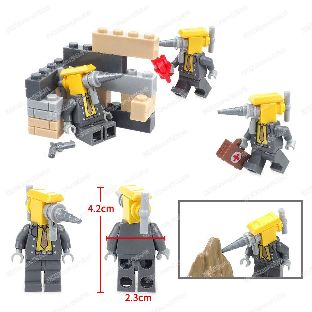 Minifigure Model New Race Building Blocks Assembly Toy Toilet ...