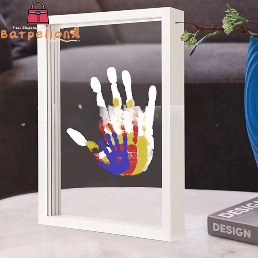 BARPELLON Handprint Photo Frame Kit, Wooden Frame Keepsake Family ...