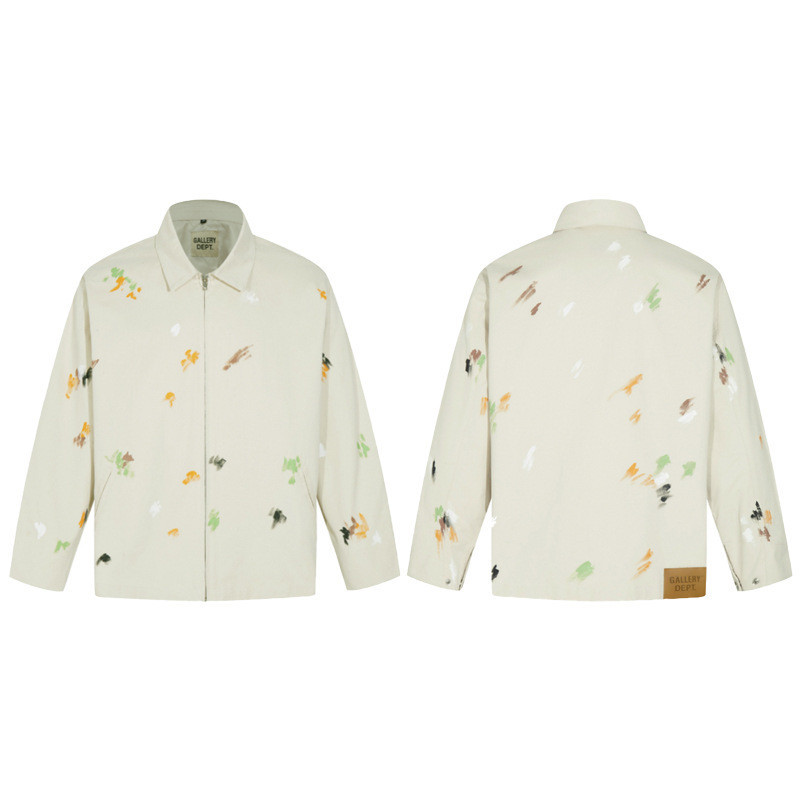 Gallery Dept Splash Ink Jacket American Street Doodle Hand Drawn Lapel ...
