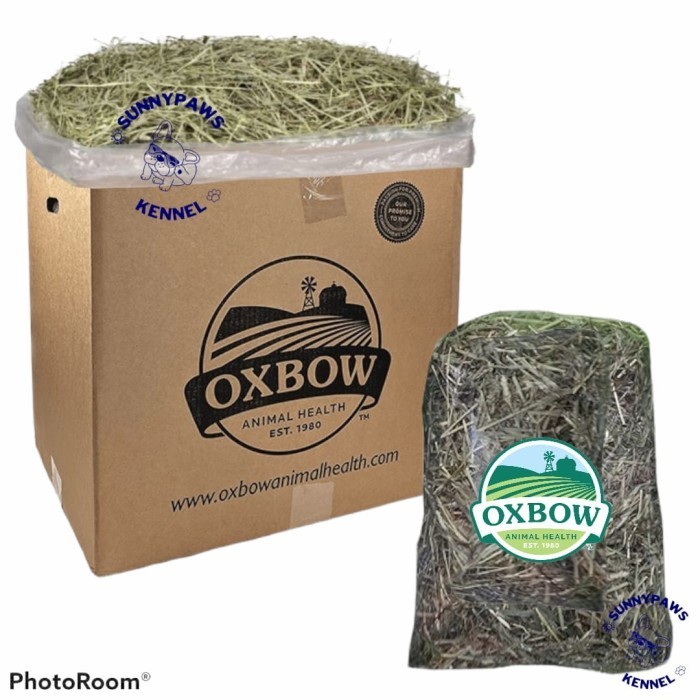 Oxbow Orchard Grass Hay Repack 1kg 500gr Dry Grass Straw Food Rabbit ...