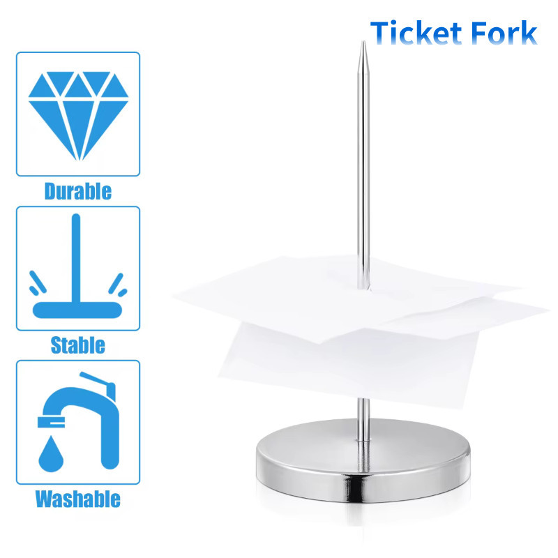 Ticket Fork Restaurant Receipt Holder Straight Rod Ticket Fork Desk ...