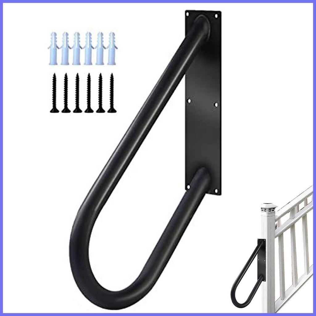Wall Handrail U-Shaped Stair Railing Indoor Wall Mounted Stair Handrail ...
