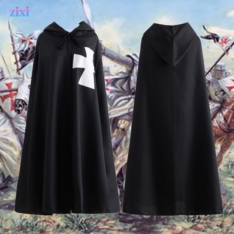 Medieval Warrior Cosplay Cloak Templar Cloak Robe Roman Empire Cosplay ...