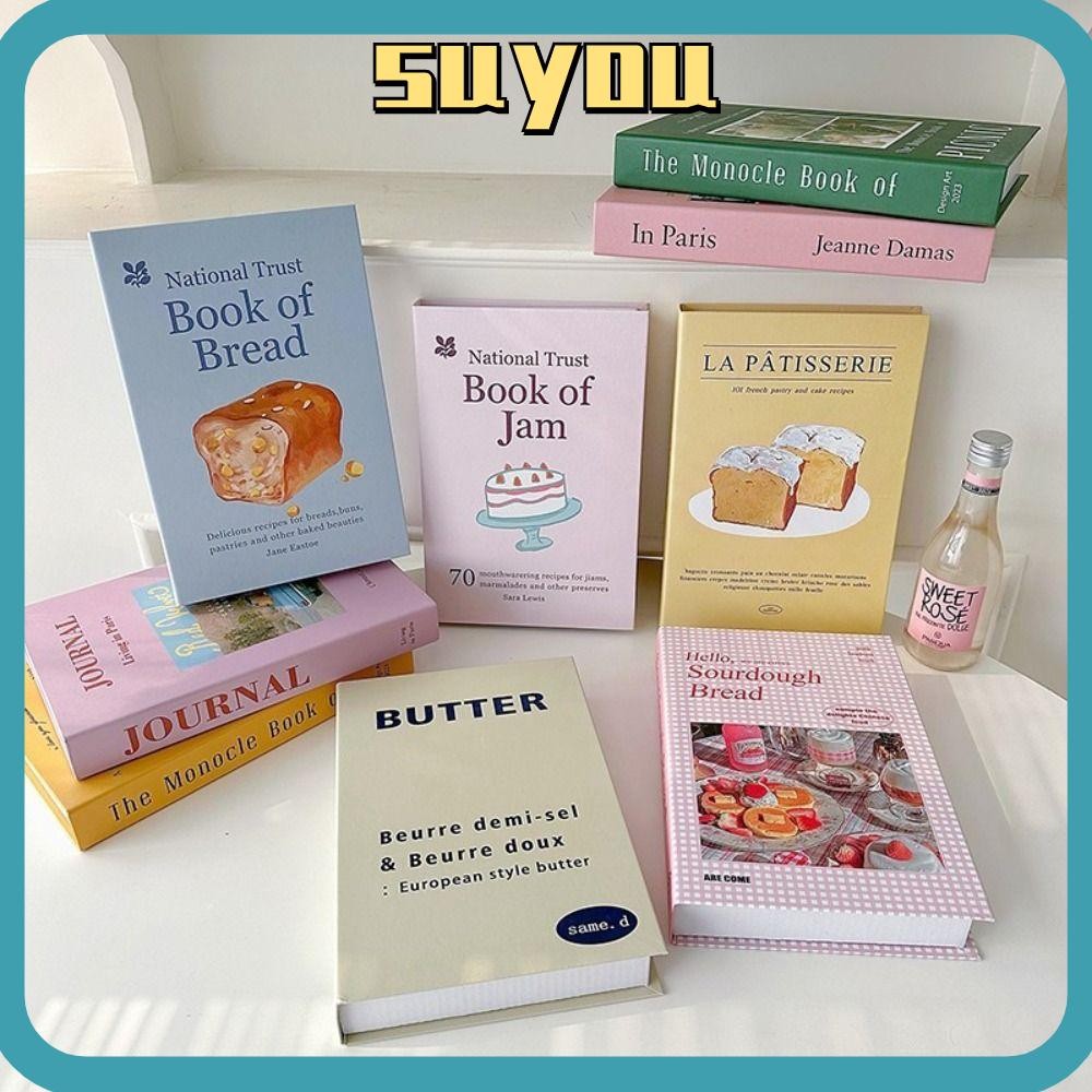 SUYO Fake Books, Modern Style Foldable Model Book, Home Decoration