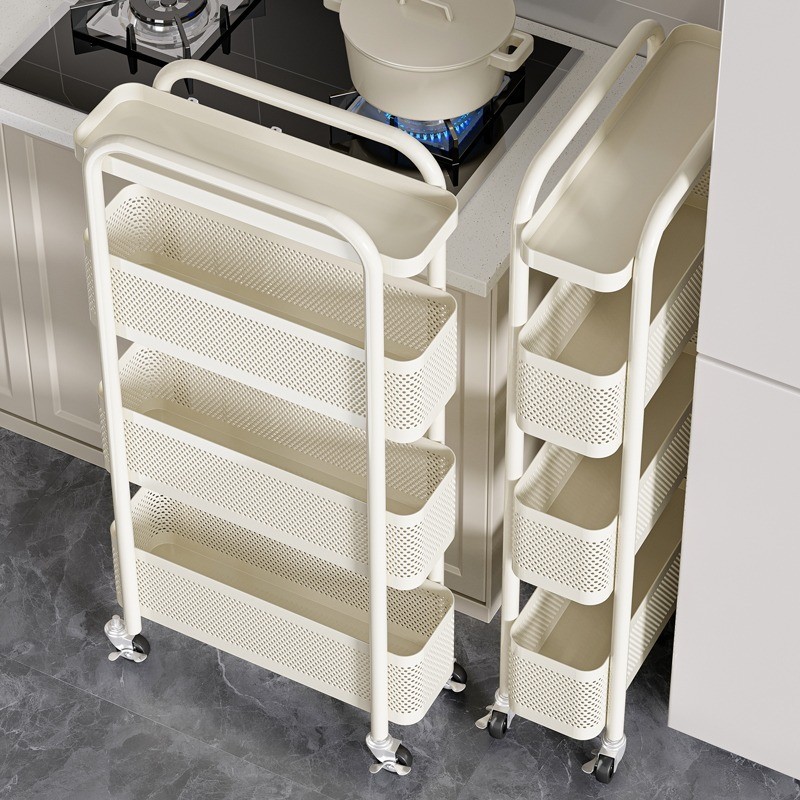 Narrow Gap Storage Rack Narrow Gap Movable Trolley with Wheels Corner ...