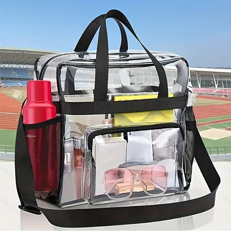 Large Transparent Stadium Security Travel Gym Clear Bag See Through Tote Bag for Work Sports Games Shopee Philippines