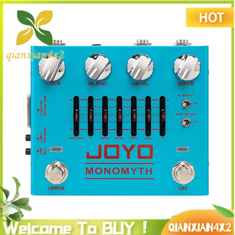 JOYO R26 MONOMYTH Bass Preamp Effect Pedal Overdrive Channel With 6